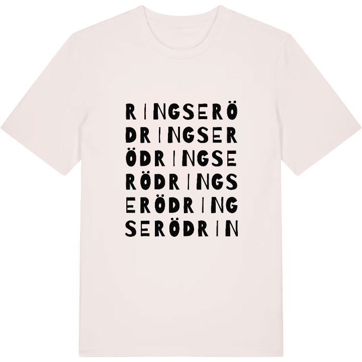Ringseröd ordlek t-shirt – t-shirt från PinShirt
