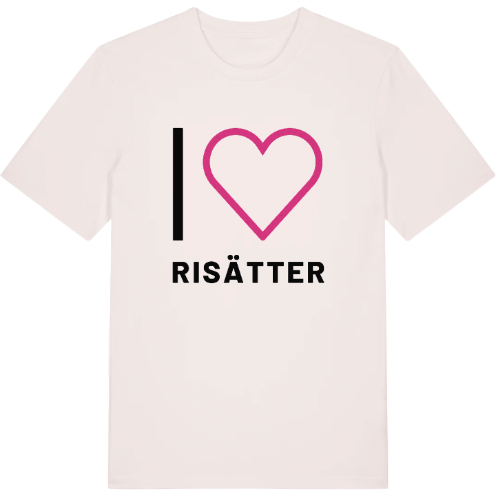 Jag älskar Risätter t-shirt stort tryck – t-shirt från PinShirt