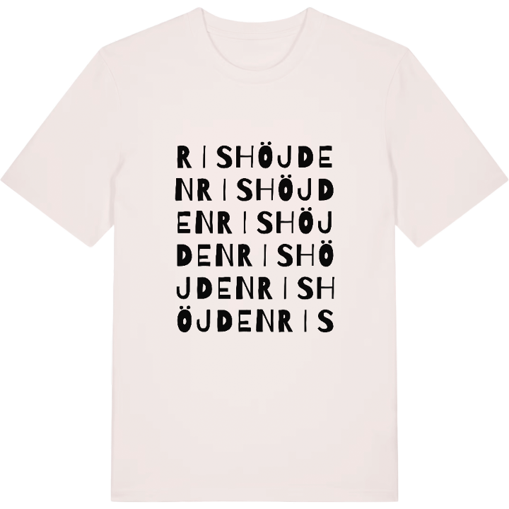 Rishöjden ordlek t-shirt – t-shirt från PinShirt