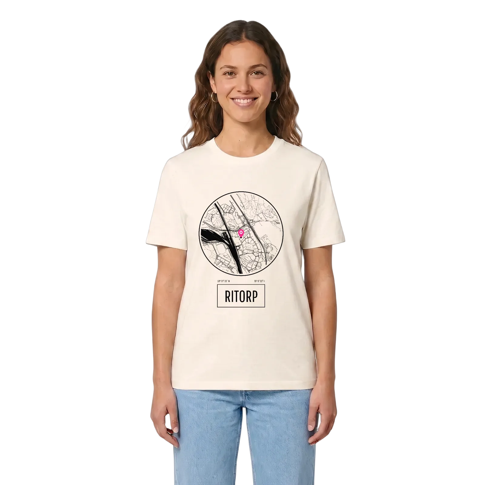 Ritorp t-shirt – Vintage White, i miljö