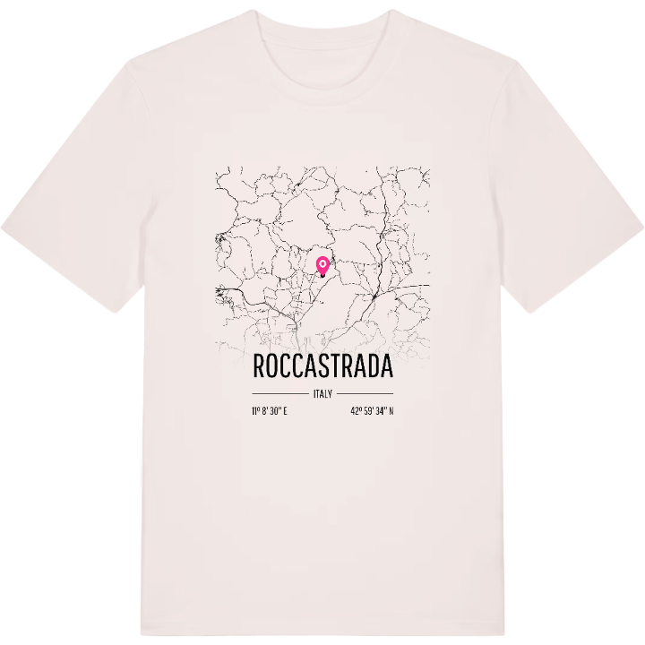 Roccastrada karta t-shirt – t-shirt från PinShirt