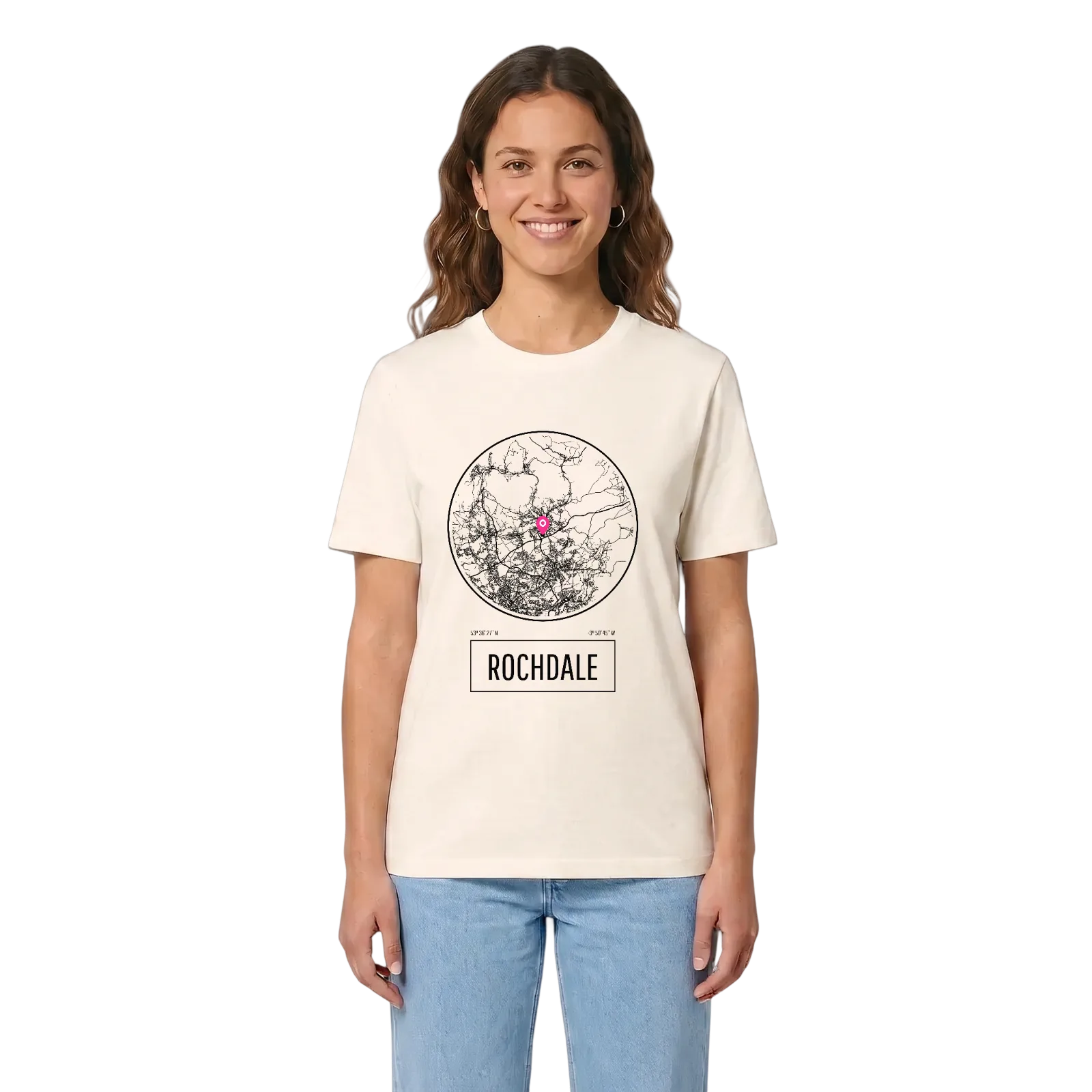 Rochdale t-shirt – Vintage White, i miljö
