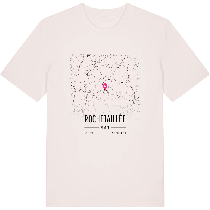 Rochetaillée karta t-shirt – t-shirt från PinShirt