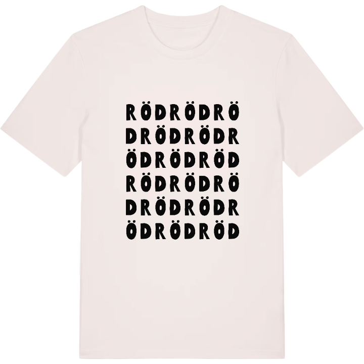 Röd ordlek t-shirt – t-shirt från PinShirt