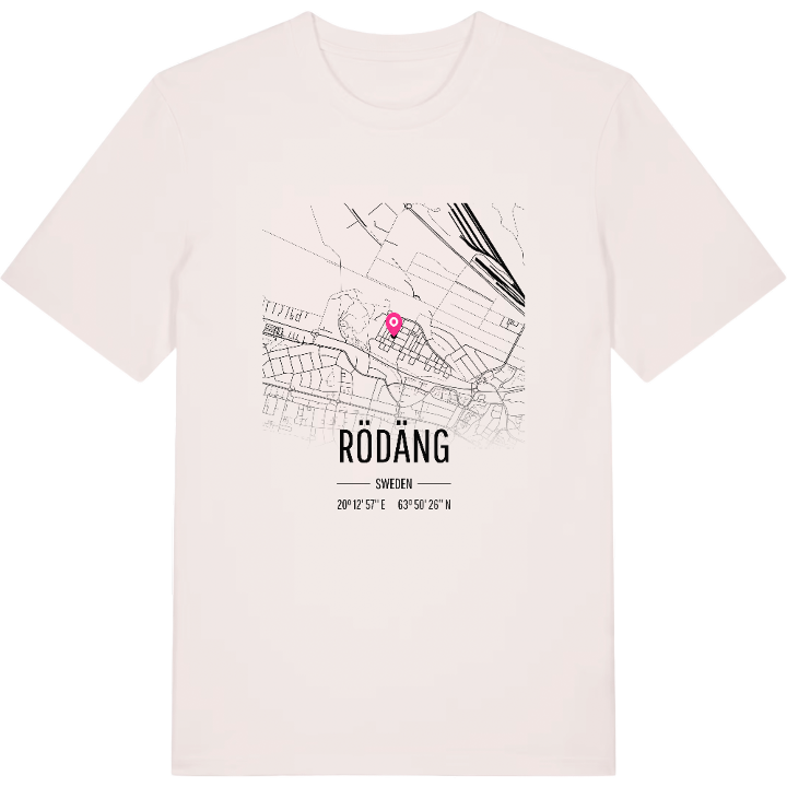 Rödäng karta t-shirt – t-shirt från PinShirt