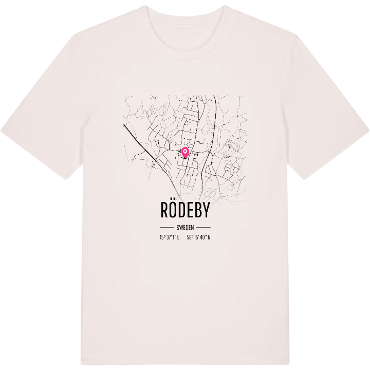 Rödeby karta t-shirt – t-shirt från PinShirt