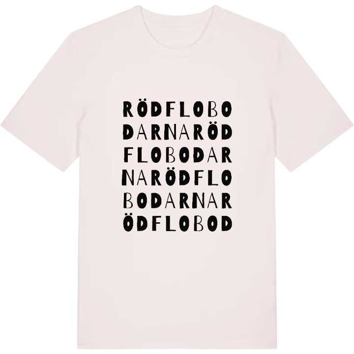 Rödflobodarna ordlek t-shirt – t-shirt från PinShirt