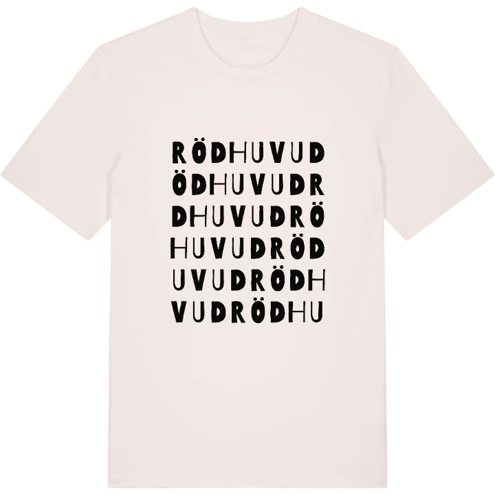 Rödhuvud ordlek t-shirt – t-shirt från PinShirt