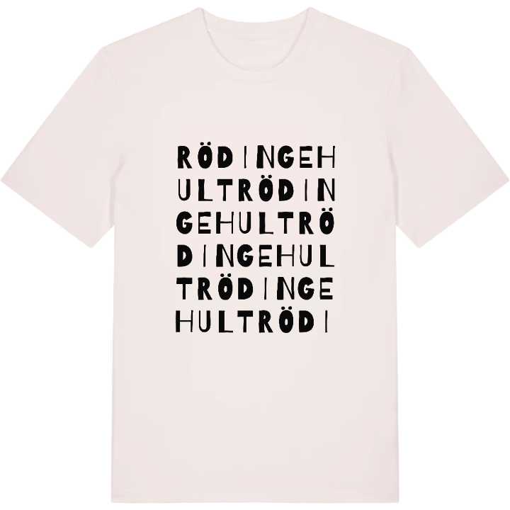 Rödingehult ordlek t-shirt – t-shirt från PinShirt