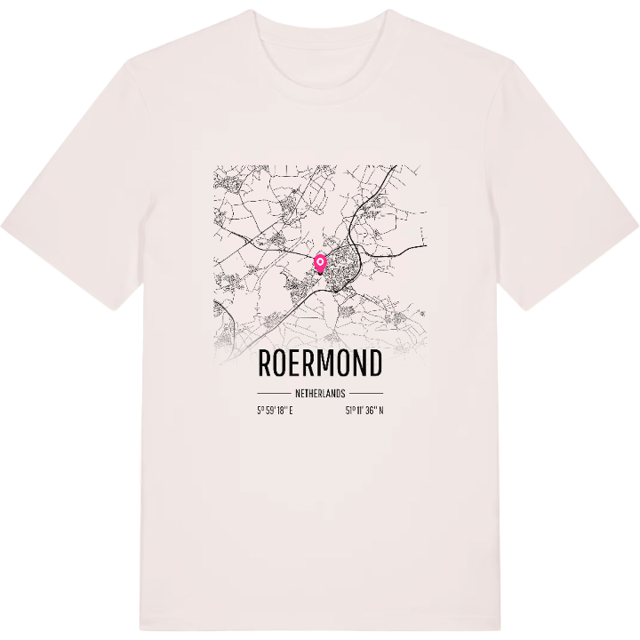 Roermond karta t-shirt – t-shirt från PinShirt