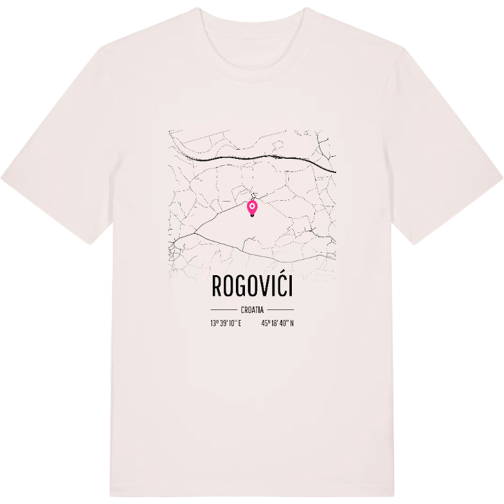 Rogovići karta t-shirt – t-shirt från PinShirt