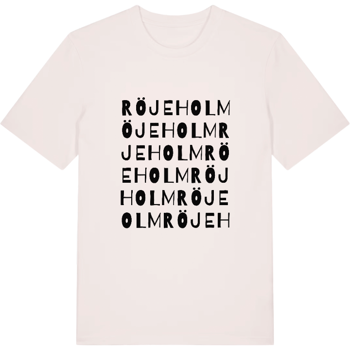 Röjeholm ordlek t-shirt – t-shirt från PinShirt