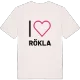 Jag älskar Rökla t-shirt stort tryck
