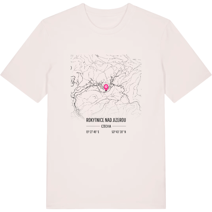 Rokytnice nad Jizerou karta t-shirt – t-shirt från PinShirt