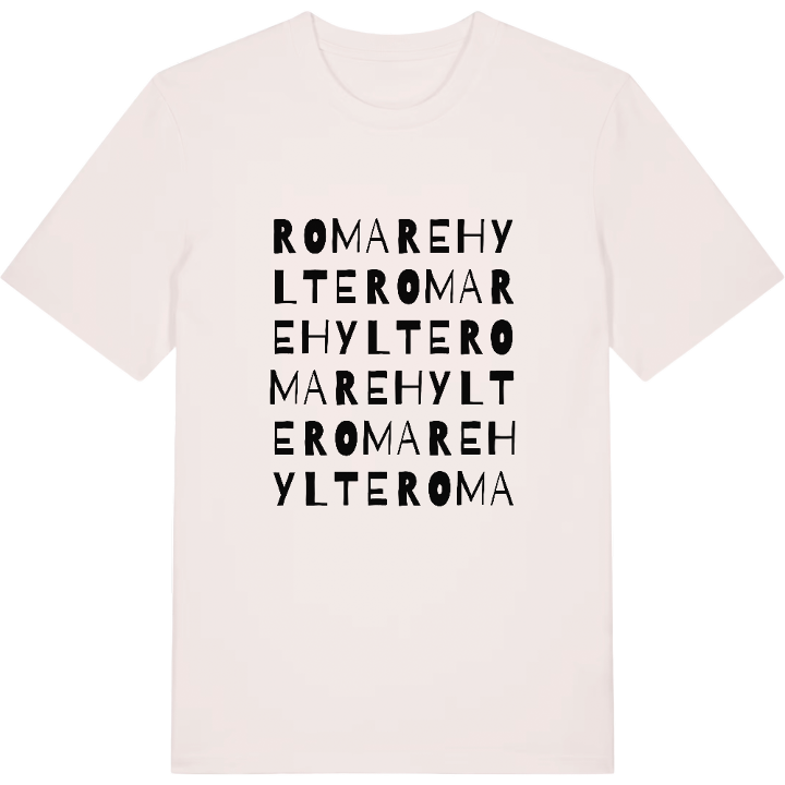 Romarehylte ordlek t-shirt – t-shirt från PinShirt
