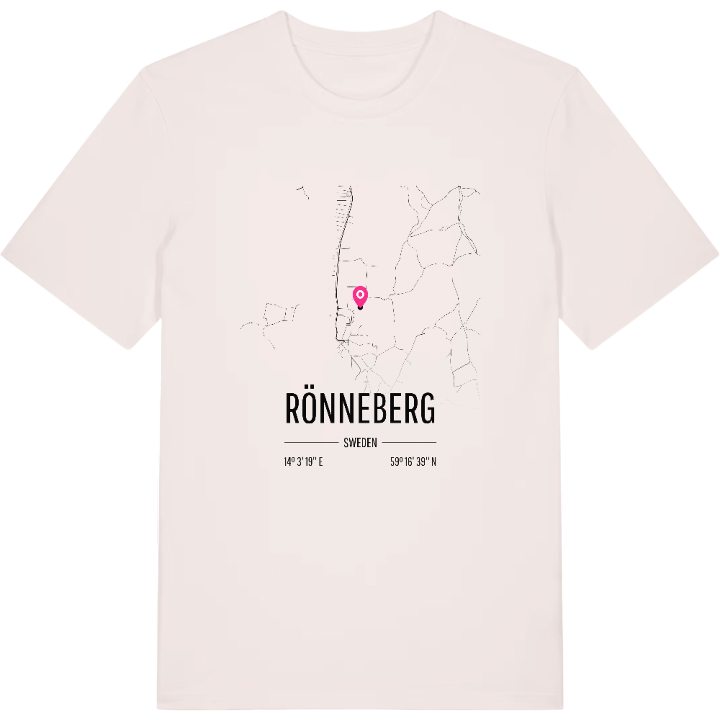 Rönneberg karta t-shirt – t-shirt från PinShirt