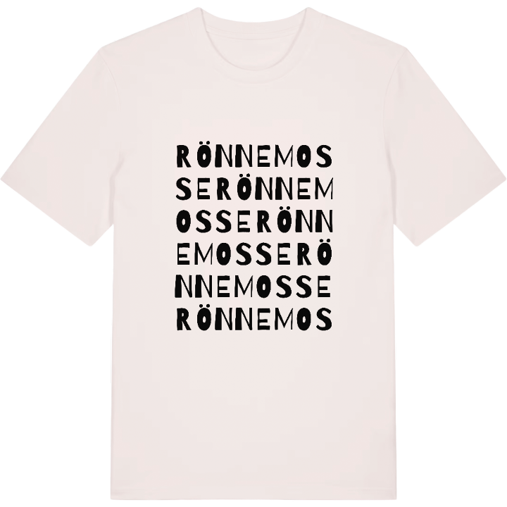 Rönnemosse ordlek t-shirt – t-shirt från PinShirt