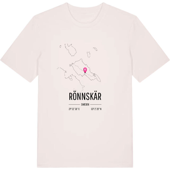 Rönnskär karta t-shirt – t-shirt från PinShirt