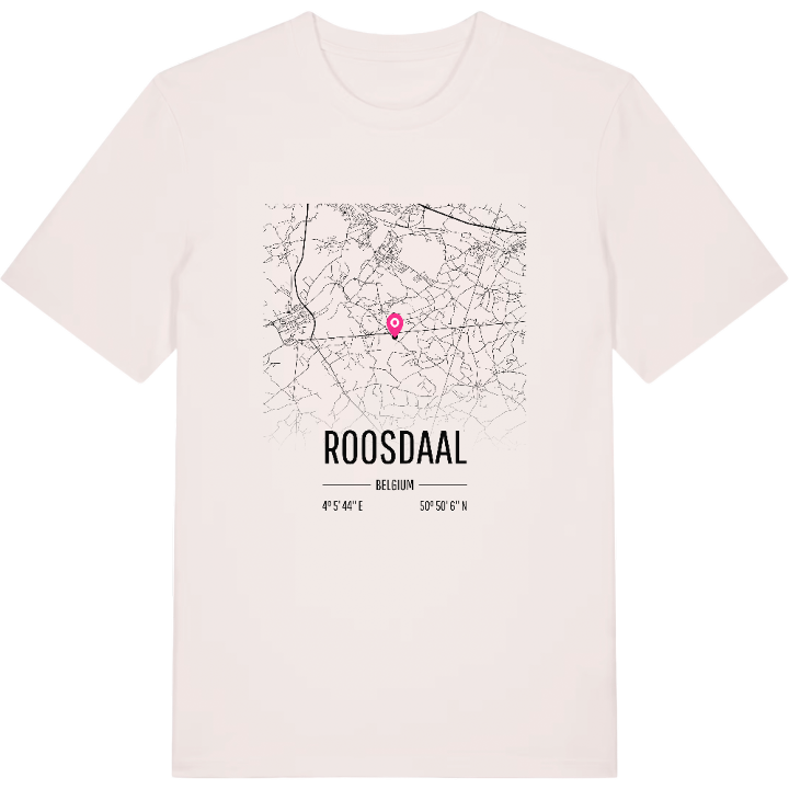 Roosdaal karta t-shirt – t-shirt från PinShirt