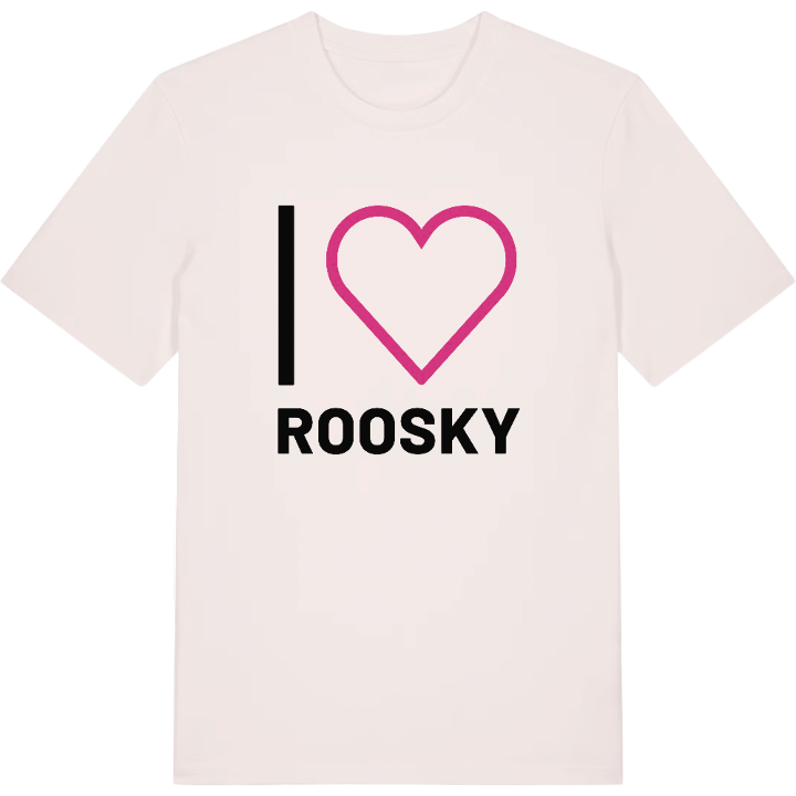 Jag älskar Roosky t-shirt stort tryck – t-shirt från PinShirt