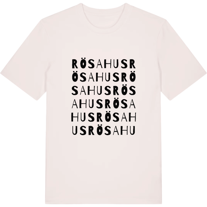 Rösahus ordlek t-shirt – t-shirt från PinShirt