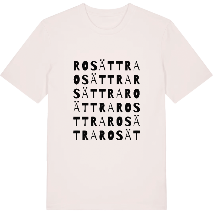 Rosättra ordlek t-shirt – t-shirt från PinShirt