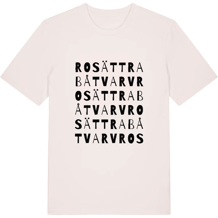 Rosättra båtvarv ordlek t-shirt – t-shirt från PinShirt