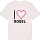 Jag älskar Rosel t-shirt stort tryck