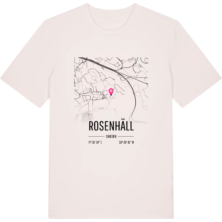 Rosenhäll karta t-shirt – t-shirt från PinShirt