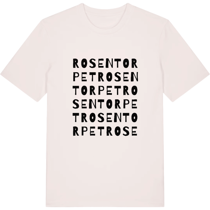 Rosentorpet ordlek t-shirt – t-shirt från PinShirt