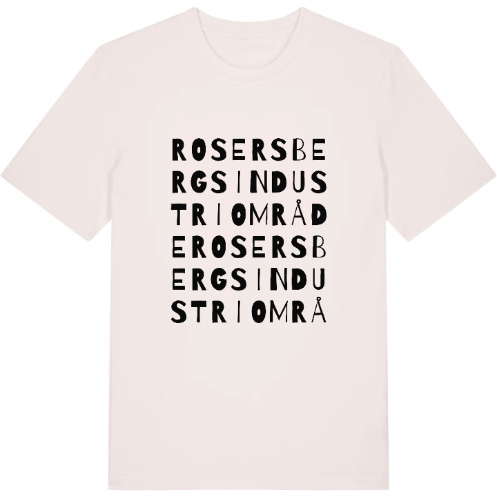 Rosersbergs Industriområde ordlek t-shirt – t-shirt från PinShirt