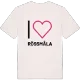 Jag älskar Rössmåla t-shirt stort tryck