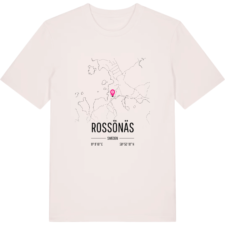 Rossönäs karta t-shirt – t-shirt från PinShirt