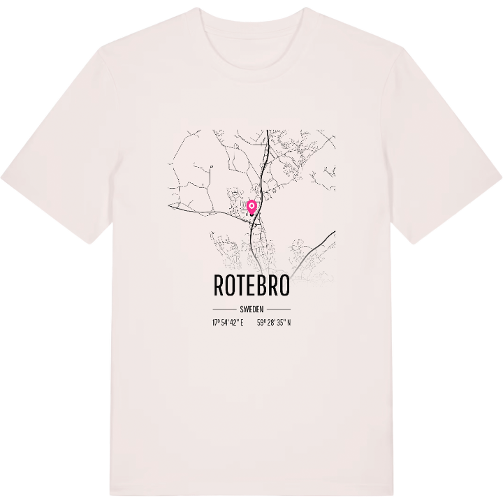 Rotebro karta t-shirt – t-shirt från PinShirt