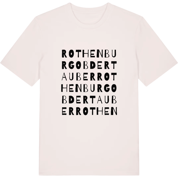 Rothenburg ob der Tauber ordlek t-shirt – t-shirt från PinShirt