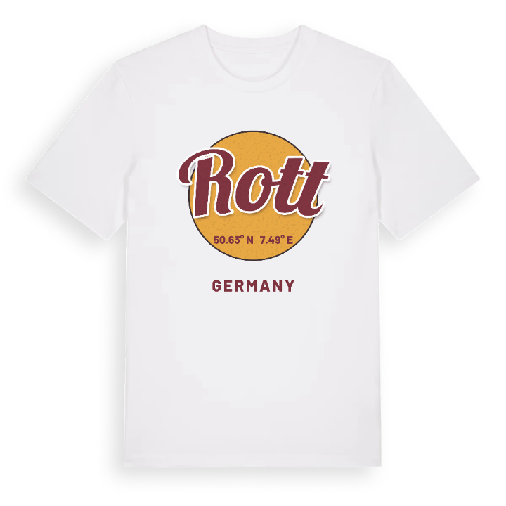 Rott cirkel t-shirt – t-shirt från PinShirt