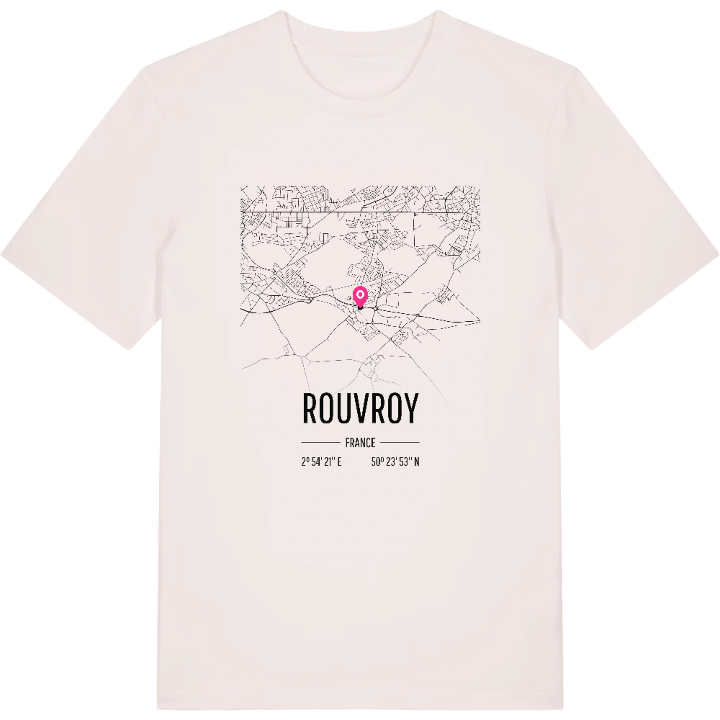 Rouvroy karta t-shirt – t-shirt från PinShirt