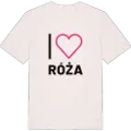 Jag älskar Róża t-shirt stort tryck