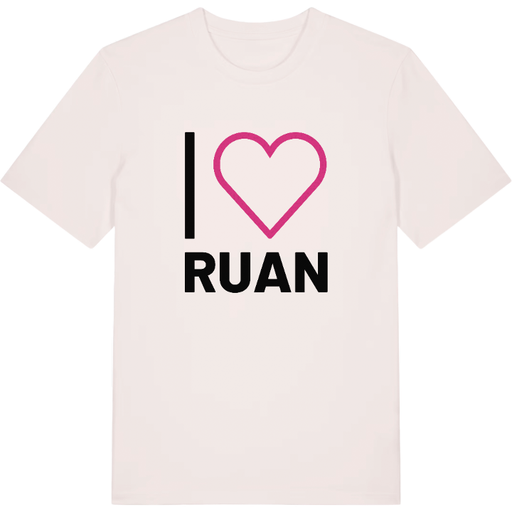 Jag älskar Ruan t-shirt stort tryck – t-shirt från PinShirt