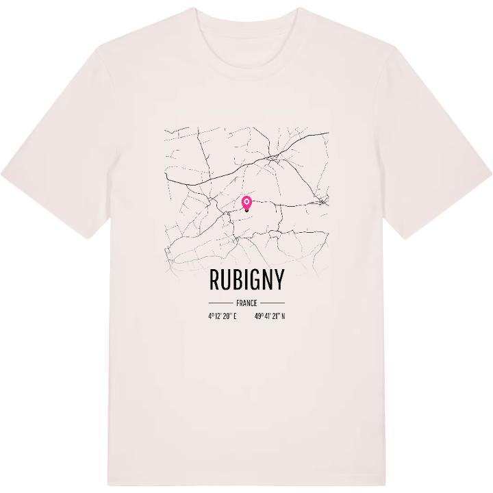 Rubigny karta t-shirt – t-shirt från PinShirt