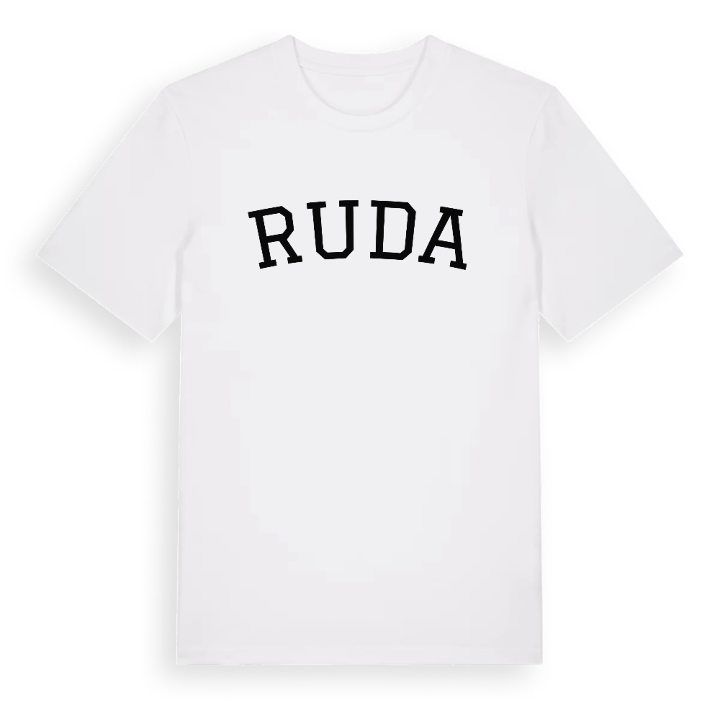Ruda böjd t-shirt – t-shirt från PinShirt