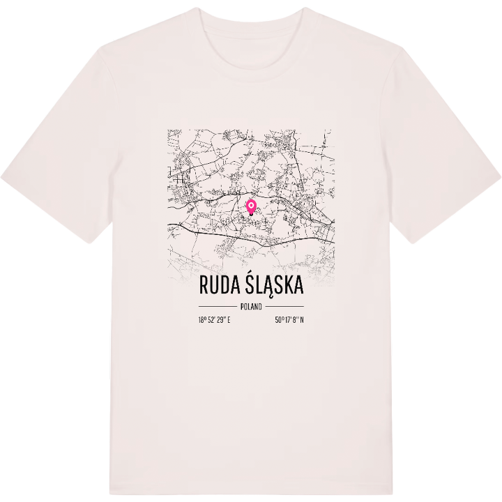 Ruda Śląska karta t-shirt – t-shirt från PinShirt