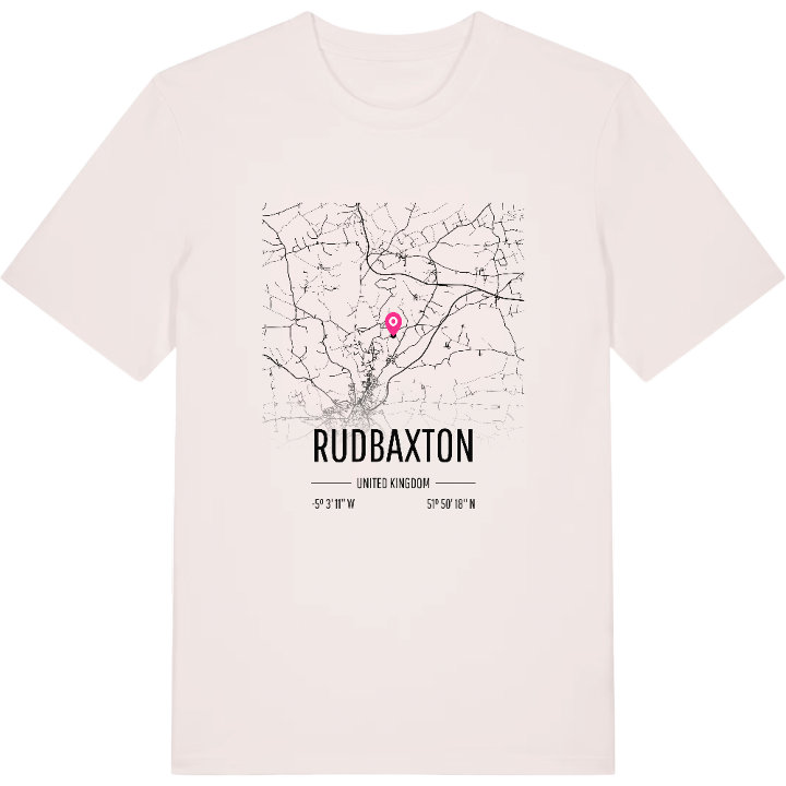 Rudbaxton karta t-shirt – t-shirt från PinShirt