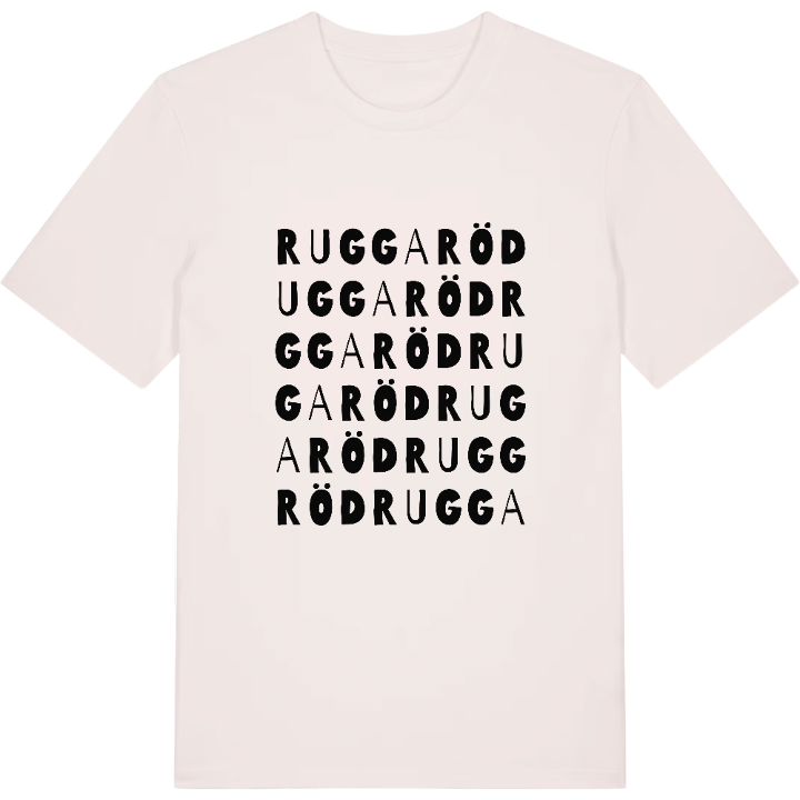 Ruggaröd ordlek t-shirt – t-shirt från PinShirt