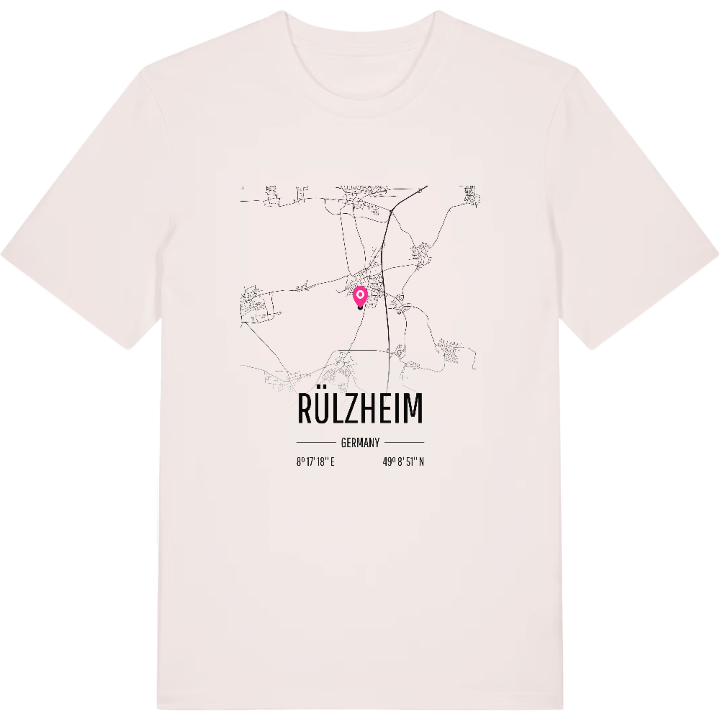 Rülzheim karta t-shirt – t-shirt från PinShirt
