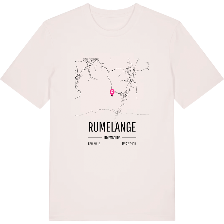 Rumelange karta t-shirt – t-shirt från PinShirt