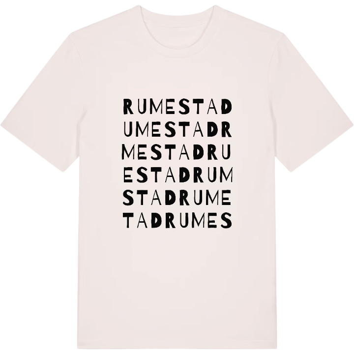 Rumestad ordlek t-shirt – t-shirt från PinShirt
