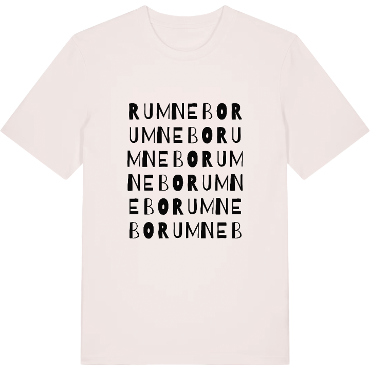 Rumnebo ordlek t-shirt – t-shirt från PinShirt