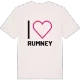 Jag älskar Rumney t-shirt stort tryck