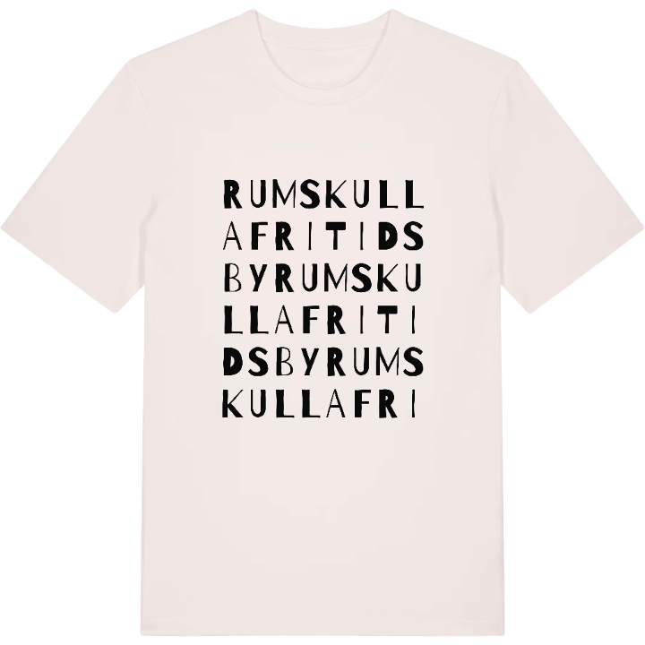 Rumskulla fritidsby ordlek t-shirt – t-shirt från PinShirt
